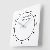 海に独り乗り/セーリングの愛/私は下に行かなければならない スクエア壁時計 (傾斜)