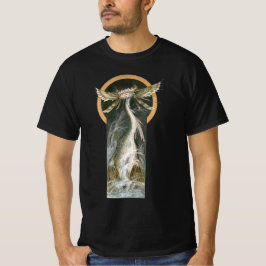 海に現れた翼を持つドラゴン(古代神話) Tシャツ