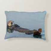 海に背中に浮かぶウミガメ アクセントクッション (裏面)