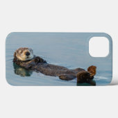 海に背中に浮かぶウミガメ Case-Mate iPhoneケース (裏面 (横))