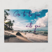 海に行く ポストカード (正面)