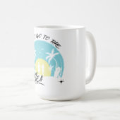 海に行こう – レトロトロピカルビーチ走ズ コーヒーマグカップ (正面右)