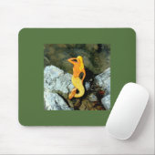 海に見えるブロンドの人魚 マウスパッド (マウス)