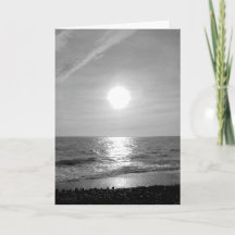 海に輝く太陽のカード