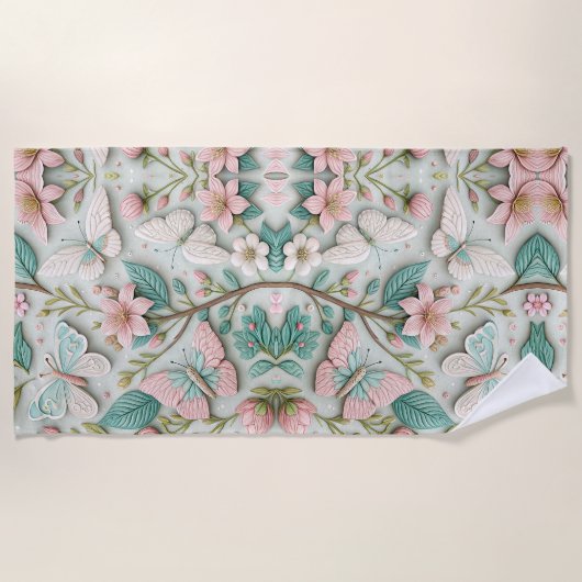 海に面した記憶 ビーチタオル (正面)