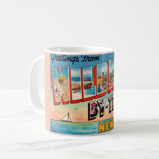 海のあいさつ コーヒーマグカップ (正面左)