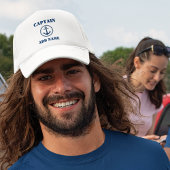 海のいかりキャプテン名前またはボート名を追加 キャップ