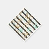 海のいかりパターン スタンダードカクテルナプキン (角)