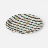 海のいかりパターン ペーパープレート (アングル)