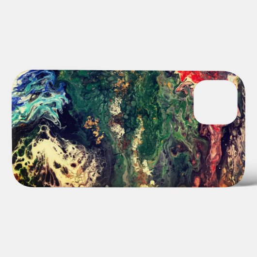 海のおとぎ話のシリーズの下絵画で緑 Case-Mate iPhoneケース (裏面 (横))