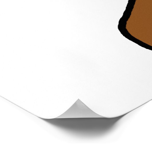 海のおもしろいカワウソの卒業漫画 ポスター (角)