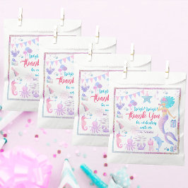 海のお洒落下の人魚誕生日ありがとう フェイバーバッグ