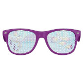 海のお洒落下の水色マーメイドパーティー キッズサングラス (正面)