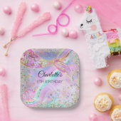 海のお洒落誕生日パーティーの下の人魚 ペーパープレート (パーティー)