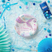 海のお洒落誕生日パーティーの下の人魚 ペーパーボウル (パーティー)