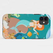 海のお誕生日会の下の人魚とイルカ Case-Mate iPhoneケース (裏面(横))