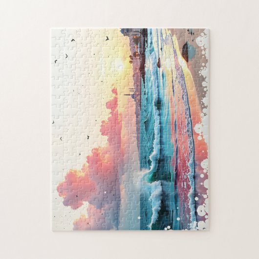 海のしぶき ジグソーパズル (縦)