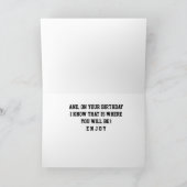 海のそばで**誕生日** カード (内部)