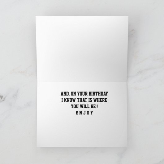 海のそばで**誕生日** カード (内部)