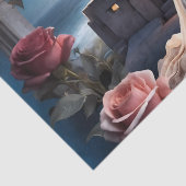 海のそばに立つ美しい花嫁と花婿 薄葉紙 (詳細)