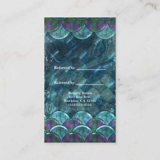 海のはかりで測下で人魚が友達を参照 紹介カード (裏面)