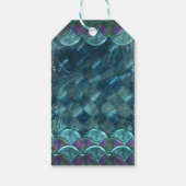 海のはかりで測誕生日祝いパーティーの下の人魚 ギフトタグ (裏面)