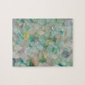 海のまれな色のガラスパステルの写真 ジグソーパズル (横)