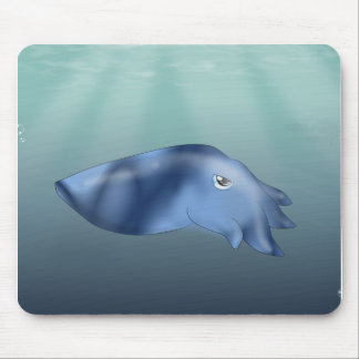海のイカ マウスパッド