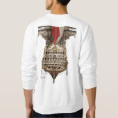 海のイギリスの軍艦 スウェットシャツ (裏面)