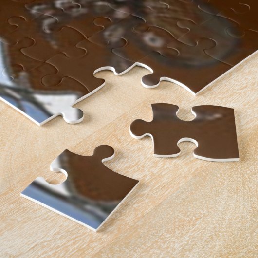 海のイグアナがヤニと岩に浮かぶ ジグソーパズル (側面)