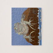 海のイグアナがヤニと岩に浮かぶ ジグソーパズル (縦)