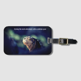 海のイグアナで捕まる ラゲッジタグ