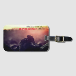 海のイグアナ日光浴 ラゲッジタグ