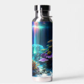 海のイメージの下で鮮明に ウォーターボトル (左面)