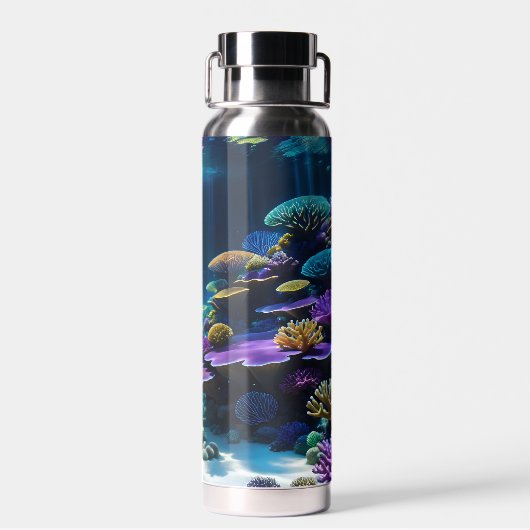 海のイメージの下で鮮明に ウォーターボトル (背面)