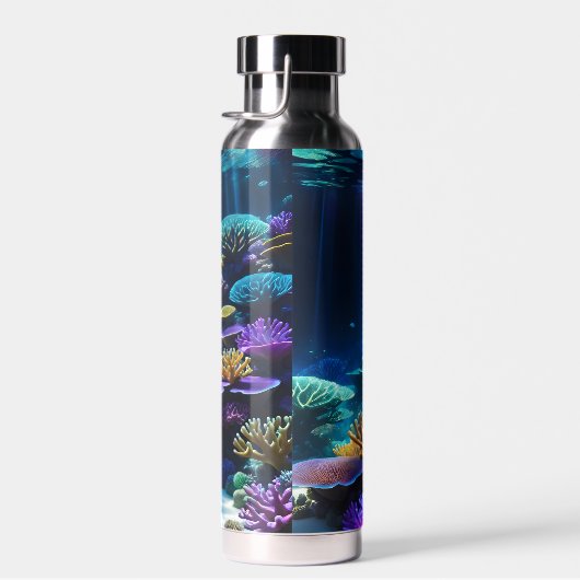 海のイメージの下で鮮明に ウォーターボトル (右面)