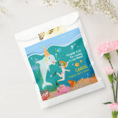 海のイルカと女の子の誕生日パーティーの下 フェイバーバッグ (封をした状態)