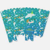 海のイルカと女の子の誕生日パーティーの下 フェイバーボックス (見開き)