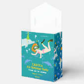 海のイルカと女の子の誕生日パーティーの下 フェイバーボックス (オープン)