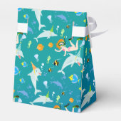 海のイルカと女の子の誕生日パーティーの下 フェイバーボックス (裏面サイド)