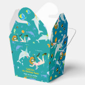 海のイルカと女の子の誕生日パーティーの下 フェイバーボックス (オープン)