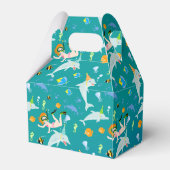 海のイルカと女の子の誕生日パーティーの下 フェイバーボックス (裏面サイド)