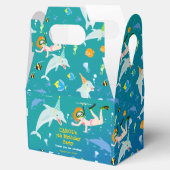 海のイルカと女の子の誕生日パーティーの下 フェイバーボックス (オープン)