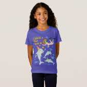 海のイルカと女の子の誕生日パーティーの下 Tシャツ (正面フル)