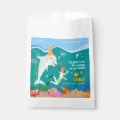 海のイルカと男の子の誕生日のパーティーの下で フェイバーバッグ (正面)