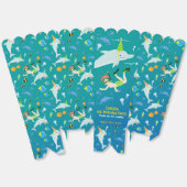 海のイルカと男の子の誕生日のパーティーの下で フェイバーボックス (見開き)