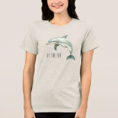 海のイルカにより トライブレンドTシャツ (正面)