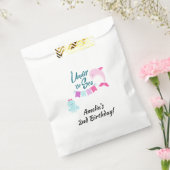 海のイルカの下 |女の子の誕生日パーティー フェイバーバッグ (封をした状態)