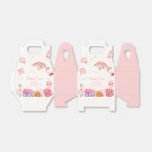 海のイルカの少女の赤ちゃんシャワーの下でピンクかわいい フェイバーボックス (折り畳みなし)