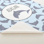 海のイルカ シェルパブランケット (3/4)